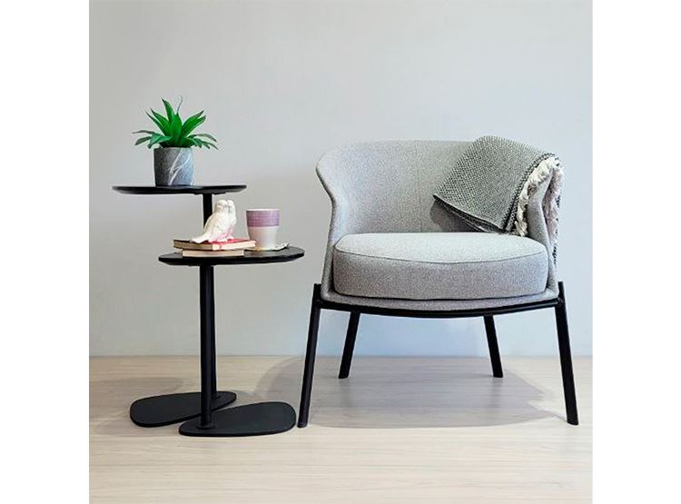 Sillón Bell Gris B/Negro - Ziyaz